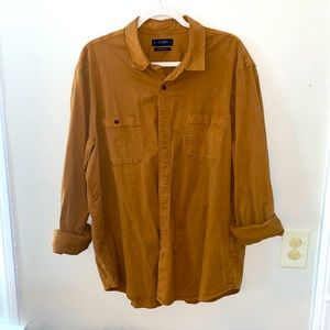 XL tan Lucky Brand button down shirt
